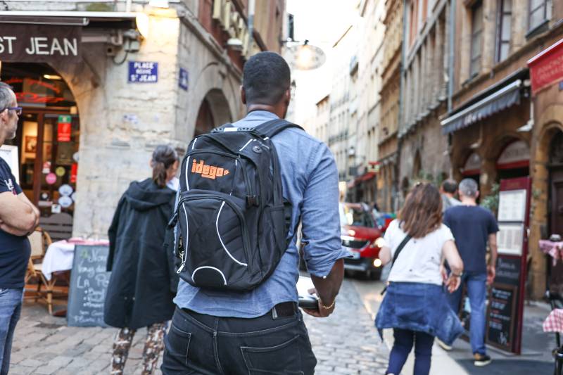 Rallye urbain dans le Vieux Lyon entre collaborateurs 