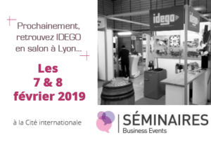 Stand IDEGO au Salon SBE à Lyon les 7 et 8 janvier 2019
